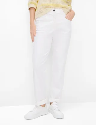 Raphaela by Brax Damen Five-Pocket-Hose Style CAREN NEW WHITE, denim weiß, Gr. 50K
