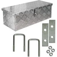 Trucky Anhänger-Deichselbox Truckbox Deichselkasten D025 inkl. Montagesatz Deichselbox Aluminium