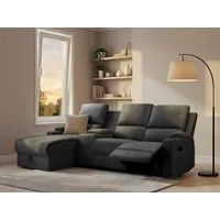 OTTO home Ecksofa NAPORI Multimediasofa, 3er Kinosessel XXL, L-Form, Microfaser, Kinosofa mit Relaxfunktion, Getränkehalter, Staufach und Staukasten