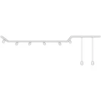 Briloner Leuchten Schienensystem-Sets RAIL, ohne Leuchtmittel, Schienensystem Rail 5,25 m Weiß max. 9W Decke Wohnzimmer Büro Küche