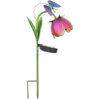 HTI-Living LED Solarleuchte Solarlampe Blume Soley, Gartenstecker