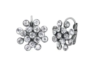 konplott - Ohrringe mit Brisur - Magic Fireball silver
