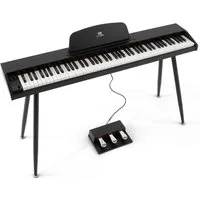 MUSTAR Digitalpiano 88 Tasten für Anfänger mit 3 Pedaleinheiten