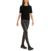 Marc Cain Rundhalspullover "Collection Essential" Premium Damenmode Pullover "Rethink Together"