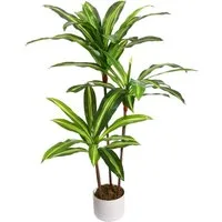 Kunstpflanze Künstlicher Drachenbaum 100/165 cm Große Kunstpflanze, GarveeMore, Höhe 100 cm, mit schwarzen Pflanzer Für Wohnzimmer, Büro & Eingangsbereich