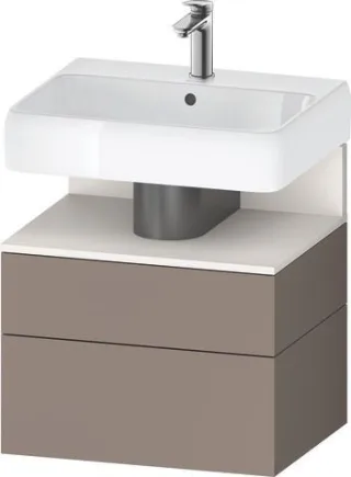 Duravit Qatego Waschtischunterbau wandhängend Basalt Matt 590x470x590 mm - QA4393084430000 QA4393084430000
