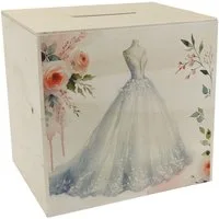 speecheese Spardose Brautkleid Spardose aus Holz