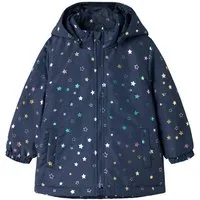 Name It Outdoorjacke NMFMAXI JACKET PA FOIL AOP NOOS Kunstfaser, wasserabweisend und mit abnehmbarer Kapuze