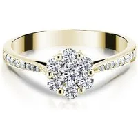 Adam & Eve Verlobungsring mit 23 Brillanten - 585/- Gelbgold oder Weißgold 0,35 ct. & 0,48 ct. (AE21" Diamantring), inklusive Echtheitszertifikat - Gravur möglich