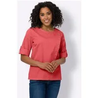 Sieh an! Klassische Bluse Jeansbluse 3/4-Arm