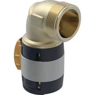 Geberit FlowFit Übergangsbogen 90Gr mit AG 620506001