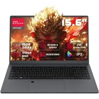 Ninkear Laptop 15.6 Zoll,FHD Display,AMD Ryzen 5 3500U 16GB RAM + 512GB SSD Business-Notebook (39,6 cm/15.6 Zoll, AMD AMD Ryzen 5 3500U, AMD Ryzen 5 3500U, 16 GB, 512 GB SSD, mit Webcam-Schalter & QWERTY Tastatur)