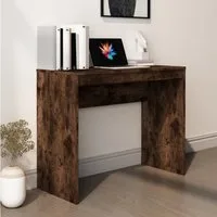 furnicato Schreibtisch Moderner 90 x 40 x 72 cm in Räuchereiche, Holzwerkstoff (1-St), Feuchtigkeitsbeständiger Arbeitstisch für kleine Büros und Wohnheime
