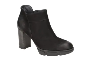 Paul Green Damen Stiefeletten 9098-00 PG 9098 Schwarz Echtleder Ankle Boots