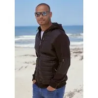 H.I.S Kapuzensweatjacke im vorderen Bereich gesteppt, mit abnehmbarer Kapuze