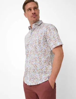 Brax Herren Hemd Style HARDY herb, grün, Gr. XXXL