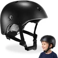 HyperMotion Kinderhelm HyperMotion Kinderhelm S 46–56 cm Schwarz Matt Fahrrad