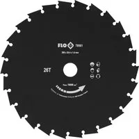 TRIZERATOP Kreissägeblatt Disque de coupe pour débroussailleuse 250 x 25,4 mm (Schneidscheibe für Motorsense 250 mm, 25,4 mm Aufnahme, 26 Zähne)