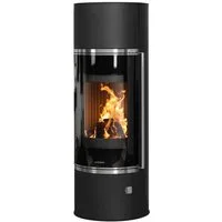 Oranier Kaminofen »Arena W+ 2.0«, 7 kW, Zeitbrand, (2-tlg), Stahl, Abdeckplatte aus Stahl, schwarz