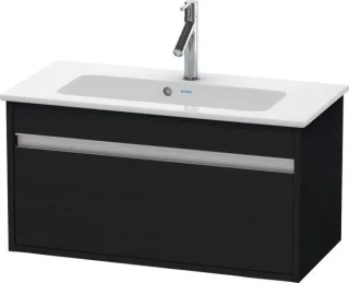 Duravit Ketho Waschtischunterbau wandhängend Eiche Schwarz Matt 800x385x410 mm - KT642301616 KT642301616