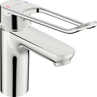 Hansa Waschtischarmatur HANSACLINICA 4502 CU-Rohr Bügelh. Bed.he. lang 180 mm 45022185