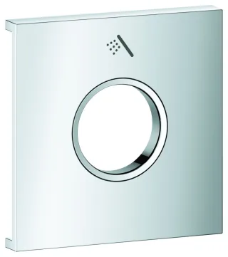 GROHE Metallplatte Grohtherm Aqua Tiles 106891, Symbol: Handbrause chrom, 1068910000 1068910000