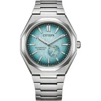 Citizen Automatikuhr Super Titanium Zenshin 60 NK5020-58L, Armbanduhr, Herren, Mechanische Uhr, Titan, analog, dezentrale Sekunde
