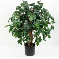 Kunstbaum Ficus Benjamini grün DA Dekobaum Kunstpflanzen künstlicher Baum Fikus, Seidenblumen Roß, Höhe 60 cm
