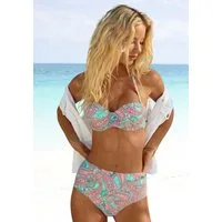 Venice Beach Highwaist-Bikini-Hose Paislee extra hoch geschnitten, softe Microfaser, mit recyceltem Polyamid