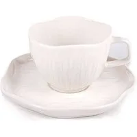 EKA Kaffeeservice Cermico White Kaffee-Set (12-tlg), Porzellan