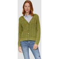 s.Oliver Cardigan Strickjacke Baumwollcardigan mit Zopfmuster