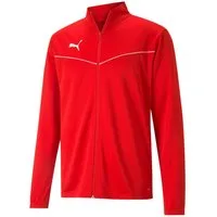 PUMA Trainingsjacke TEAMRISE TRAINING POLY JACKET sportlicher Stil mit kontrastfarbener Paspelierung