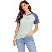 Skratta T-Shirt Fahrradtrikot Lockeres T-Shirt Hanf Damen Casual Fit