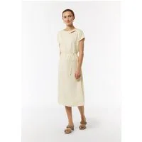 comma Midikleid Kleid Satinkleid mit überschnittener Schulter