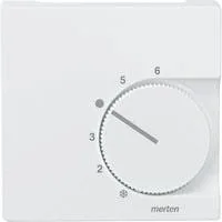 Zentralplatte besonders flache Bauform für Raumtemperaturregler-Einsatz Typ 536219 weiß, Retail