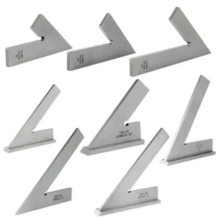 45 Degree Flat Edge Square Ruler For Carpentry Measurment Try Square Carpenter Tools Woodworking Metal Angle Ruler Set S