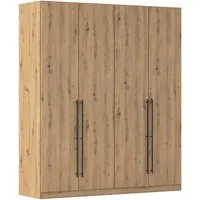 OTTO home Kleiderschrank Mehrzweckschrank Aktenschrank Möbel Mietswohnung Schlafzimmer AVOLA (3 verschiedene Ausstattungen BASIC/CLASSIC/PREMIUM (inkl. SOFT-CLOSE) mit hochwertigen Stangengriffen in Schwarz aus Metall MADE IN GERMANY
