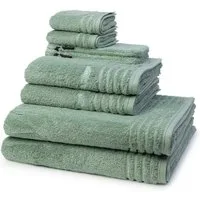 Vossen Handtuch Set Vienna Style Supersoft, Frottee (Spar-Set, 8-St), 2 X Wasch- 2 X Gäste- 2 X Dusch- 2 X Handtuch im Set - Baumwolle