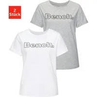 Bench. Loungewear T-Shirt (Packung, 2-tlg) im doppelpack mit Logodruck, Loungewear