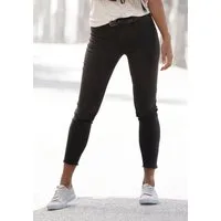 LASCANA Jeggings schmal geschnitten mit niedrigem Bund mit Reißverschlüssen am Saum, Skinny, bequeme Qualität, modisch