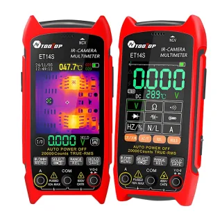 TOOLTOP ET14S/ET14SPRO Thermal Imaging Multimeter & PCB Circuit Board Tester ISR 240x240 -20°C to +550°C 25HZ 1000V DC 7
