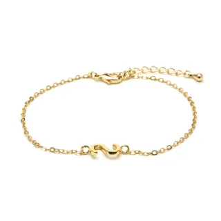 Luxenter Armband mit 18-karätiger Gelbgold-Oberfläche – Alphabet