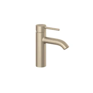 KLUDI BOZZ Waschtisch-Einhandmischer 100 mm mit Push Open Ablaufventil Stainless Brushed Nickel 38288N576