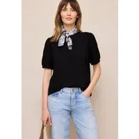 STREET ONE STUDIO Spitzenshirt im soften Baumwoll-Mix