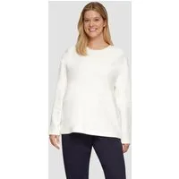 s.Oliver Longpullover Sweatshirt Weiches Sweatshirt mit überschnittenen Schultern