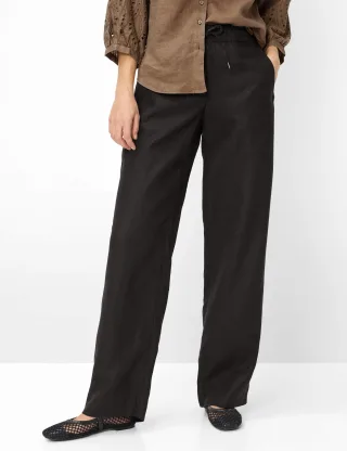 Brax Damen Marlenehose Style FARINA BLACK, schwarz, Gr. 40L
