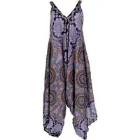 Guru-Shop Relaxhose Boho Jumpsuit, Mandala Sommer Overall, oversize.. alternative Bekleidung
