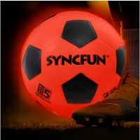 SYNCFUN Fußball SYNCFUN Leuchtet im Dunkeln, Fußball für Jungen, beleuchteter Fußball
