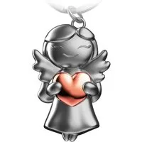 FABACH Schlüsselanhänger Schutzengel "Star" mit Herz - Glücksbringer Geschenk Liebe