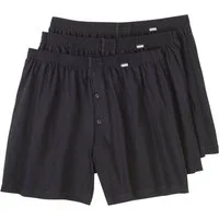 ADAMO Boxershorts Adamo Übergrößen Boxershorts schwarz 3er-Pack (Packung, 3-St., 3er-Pack)